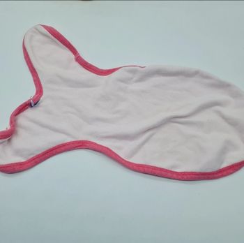 Doudou plat mouchoir rose poisson chiffre numéro Petit Bateau rose
