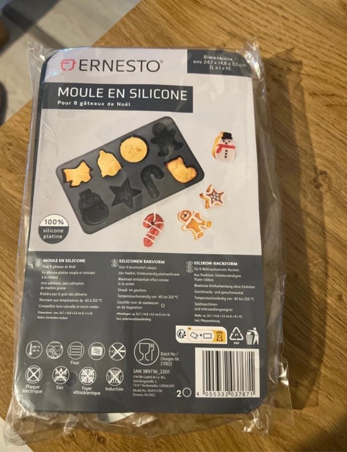Moule biscuit en silicone