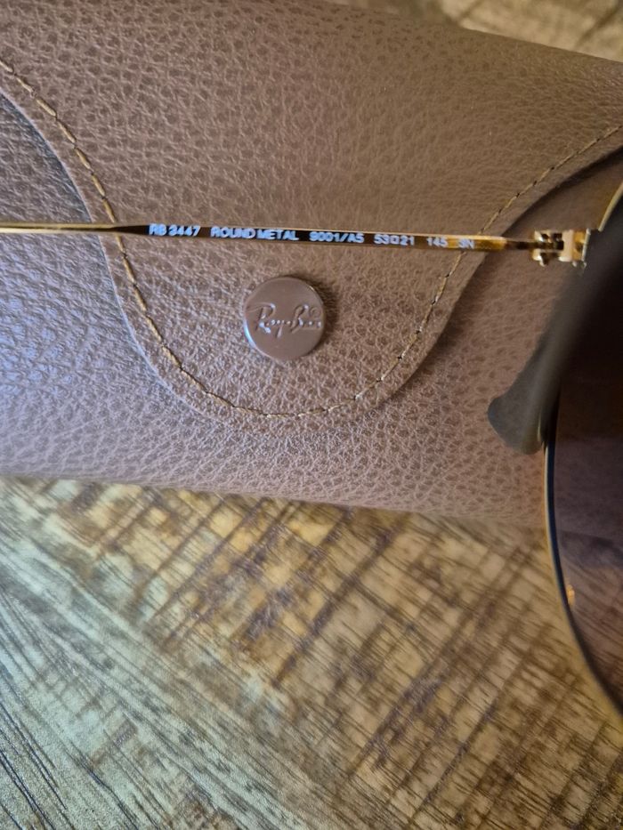 Solaire rayban neuve rb3447 doré - photo numéro 2