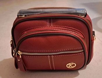 Sac bandoulière bordeaux