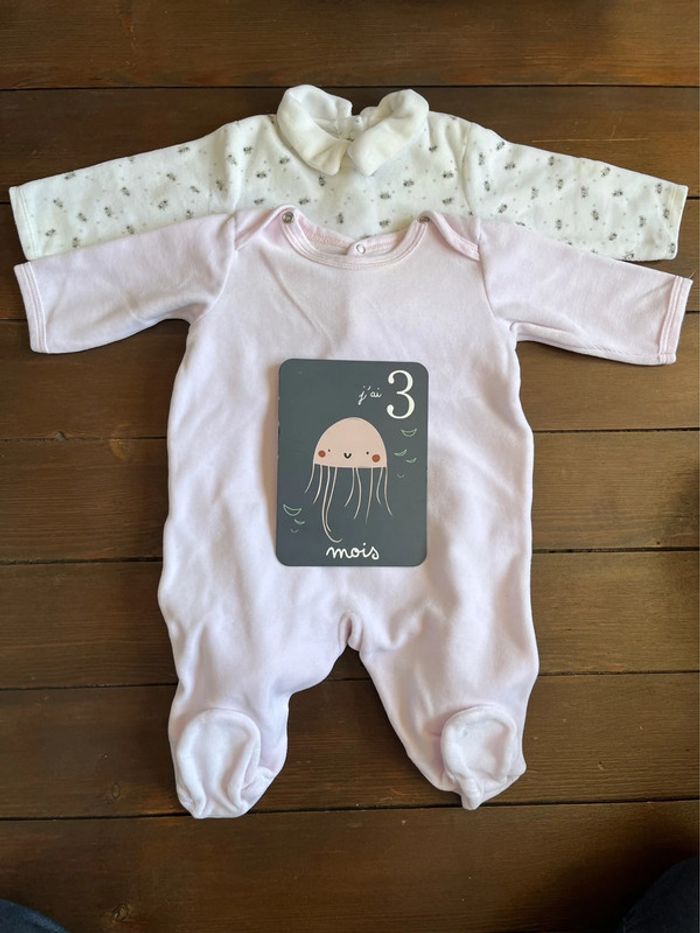 Lot de 2 pyjamas bébé fille