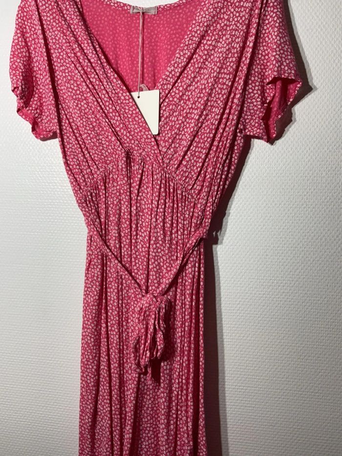 Robe fleuris femme taille unique (36-40)- zelia- neuve avec étiquette - photo numéro 2