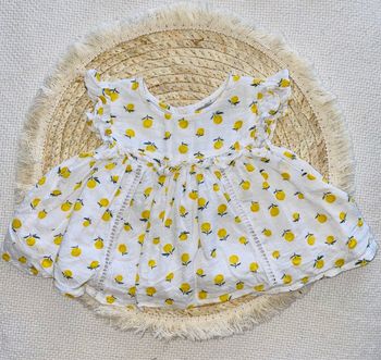 Robe tunique bébé citron