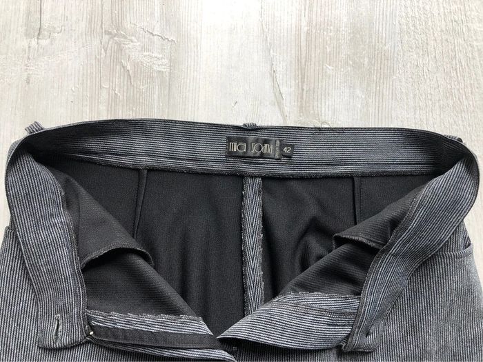 AN10- Ensemble/tailleur veste+pantalon fines rayures mia soana T42-44 peu porté - photo numéro 7