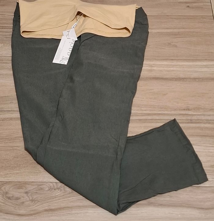 Pantalon femme grossesse kaki