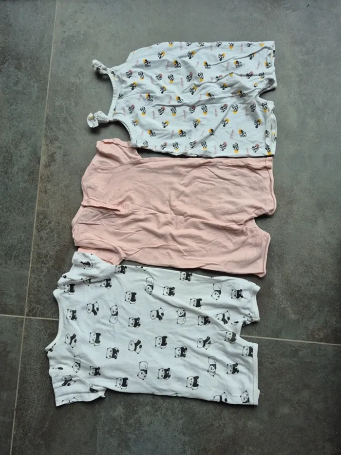 Lot de 3 barboteuses bébé fille 18 mois - photo numéro 2