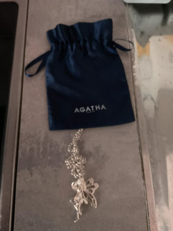 Collier en matière méthane , pendentif fée - photo numéro 3