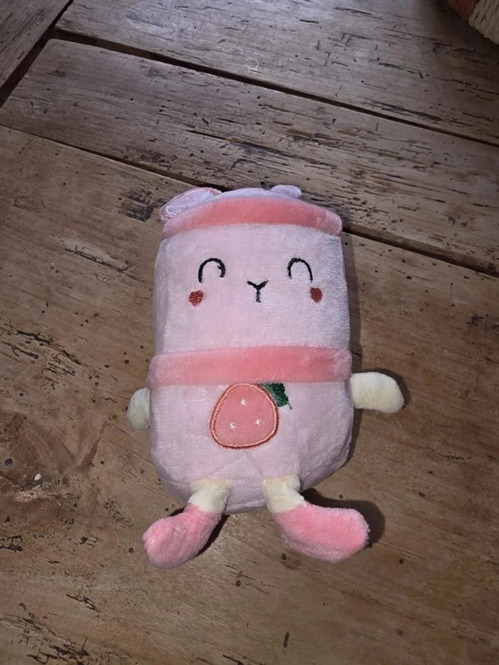 🍓 Peluche Bubble Tea Fraise Kawaii | Porte-clés mignon | Peluche sac | Collection kawaii