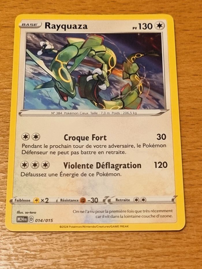 Carte pokemon  - Rayquaa - neuve