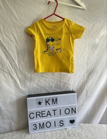 T-shirt 3 mois boîte à malices 