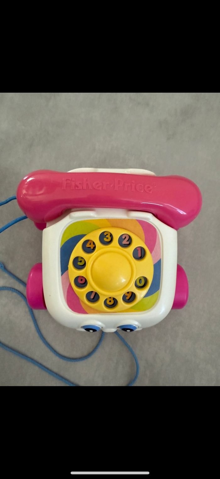 Téléphone avec fil à tirer - photo numéro 2