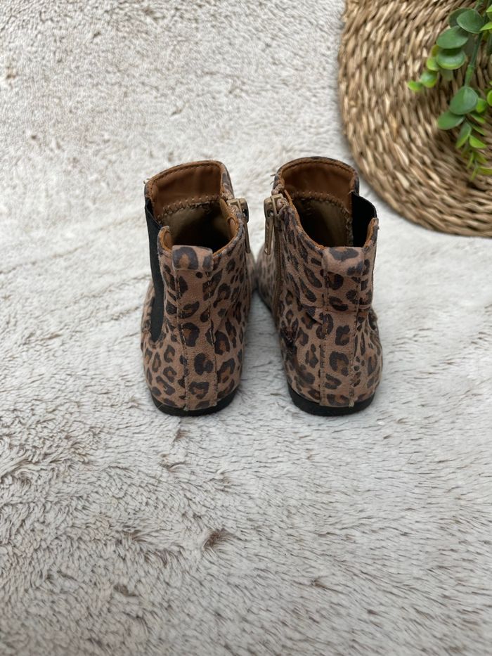 Bottines imprimée léopard - Taille 26 - Gap - photo numéro 4