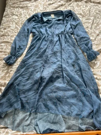 Robe longue bleu fleuri wiya