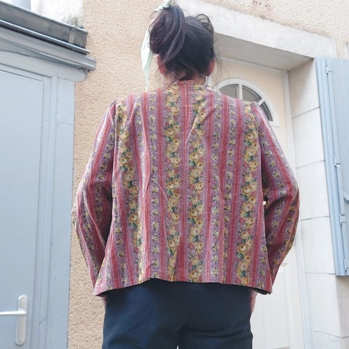 Magnifique blouse velours Vintage XL - photo numéro 4