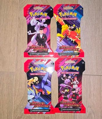 Pokemon lot de 4 booster ev10 rivalité destinées 