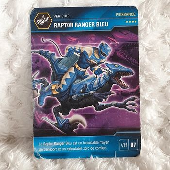 Power Rangers Dino Thunder Trading Cards blue raptor rider