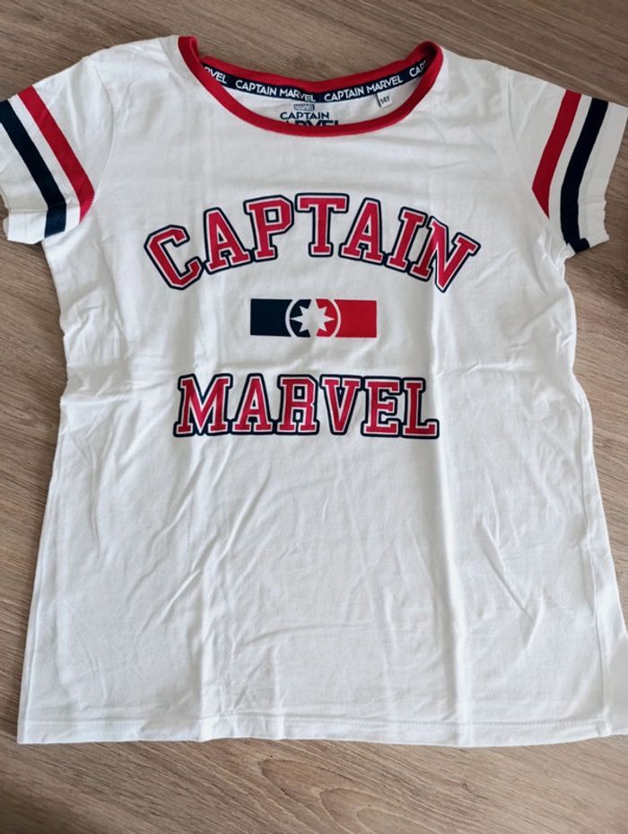 T-shirt manches courtes Captain Marvel 14 ans - photo numéro 2