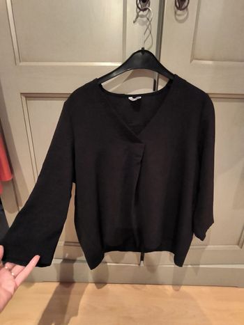 Blouse manches 3/4 noire Zeeman taille 42