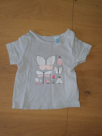 T-shirt obaibi fille 3 mois