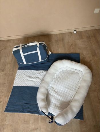 Lot cocoon, sac à langer, tapis de sol 