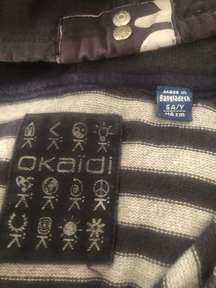 Gilet gris noir 6 ans Okaidi - photo numéro 6