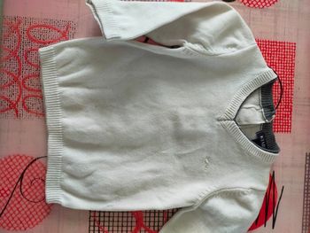 Pull blanc 1 mois