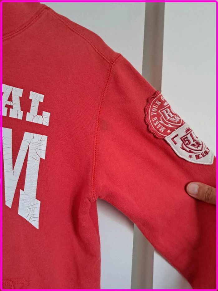 Sweat à capuche RG512 rouge taille 14 (approx S) - photo numéro 5