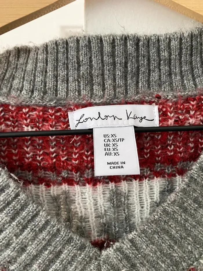 Pull sans manche gris - London Kaye - photo numéro 5