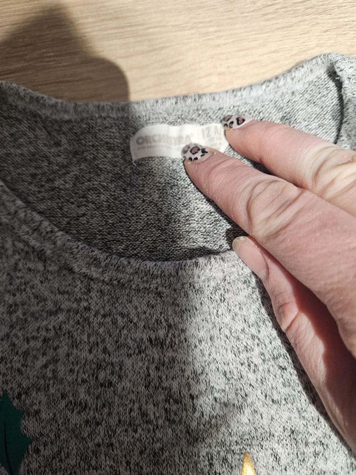 Pull Noël sapin 12 ans - photo numéro 4