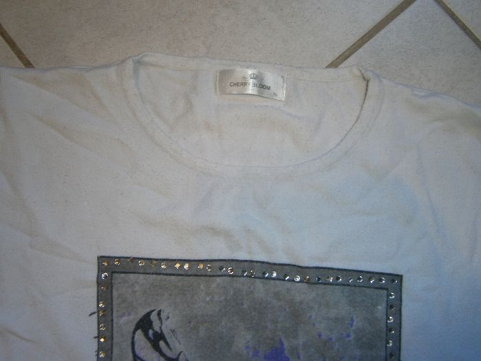 Pull ML blanc rosé CHERRY BLOOM Taille 42 - photo numéro 2