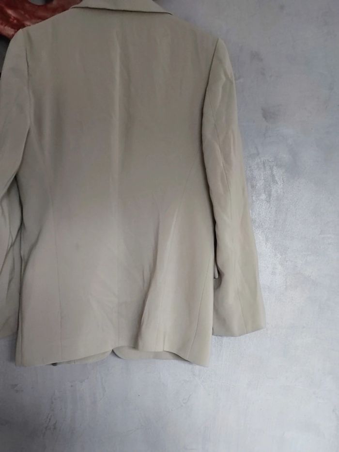 Blazer beige sauge vintage Matiz - photo numéro 3