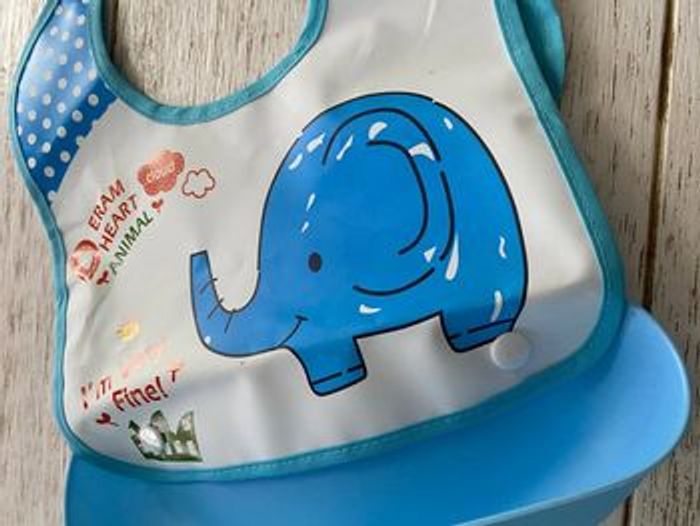 bavoir repas imperméable, tablier peinture bébé enfant - photo numéro 4