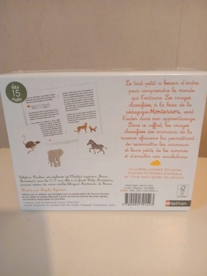 Les animaux de la savane africaine et leurs petits - Tout-petit Montessori - Dès 12 mois - photo numéro 3