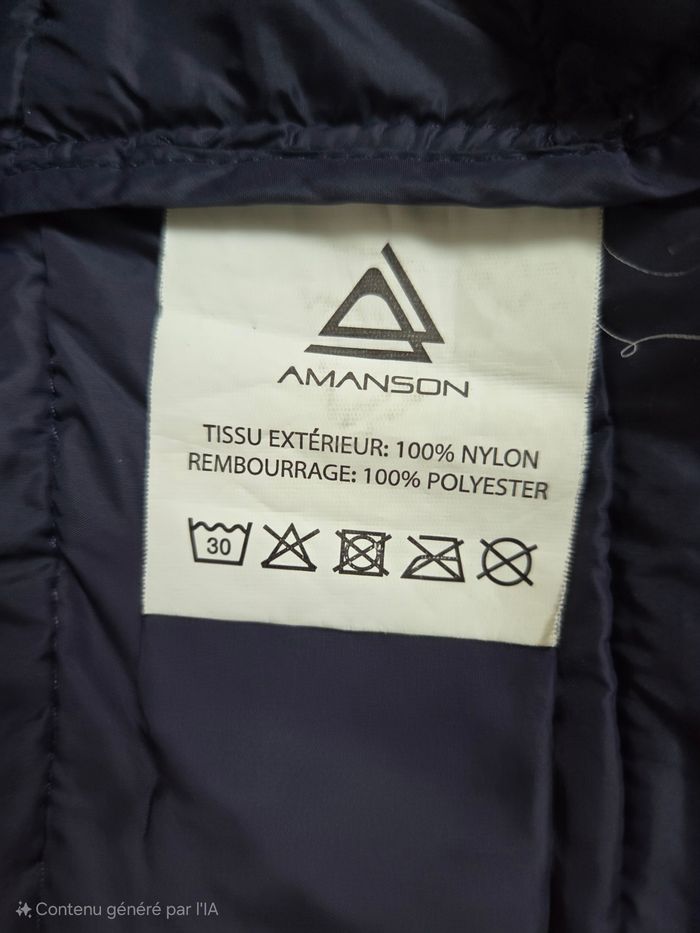Doudoune homme amanson bleu marine Taille M ( 40 ) - photo numéro 4