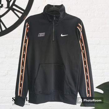 Sweat noir zippé "Repeat" Nike Taille XS