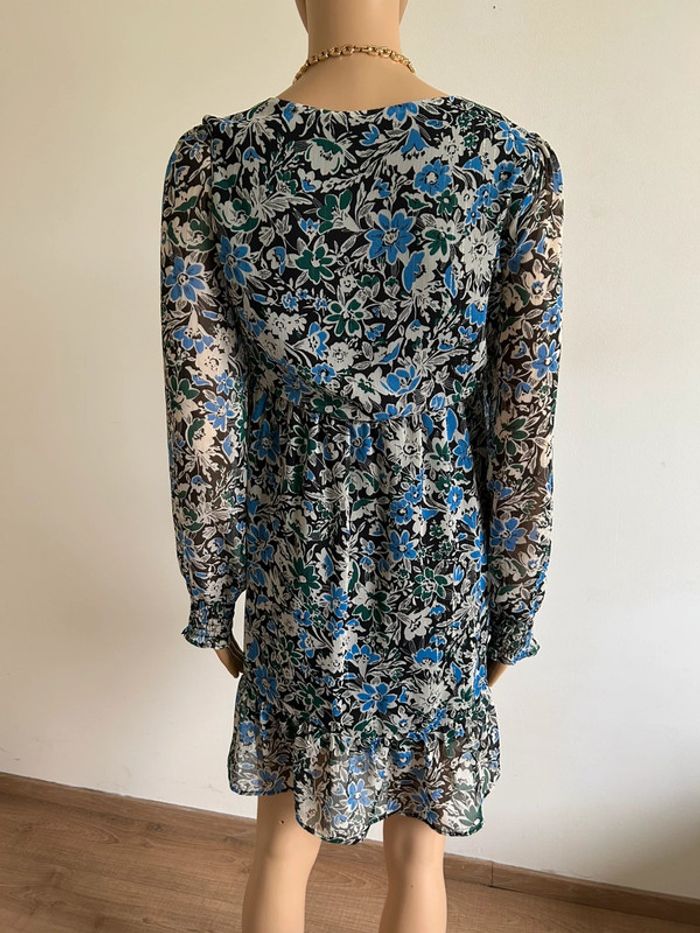 Robe imprimée fleurie à manches longues Naf Naf taille 40 jamais portée - photo numéro 7
