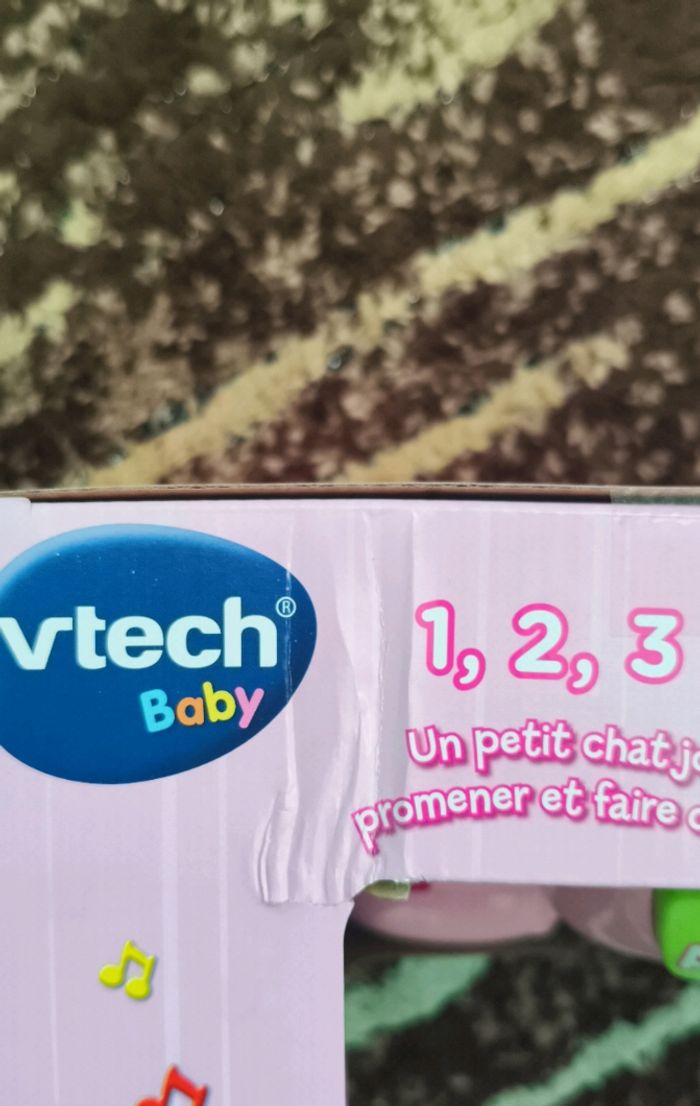 VTech - 1,2,3 P'tit Chat Rose, Jouet à Tirer, Chaton - photo numéro 3
