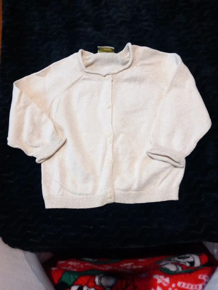 Gilet paillette tao taille 12mois 74cm - photo numéro 1