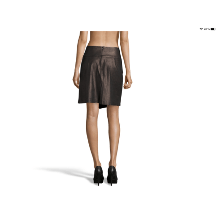 BREAL - Jupe effet cuir Chocolat T42 - photo numéro 2
