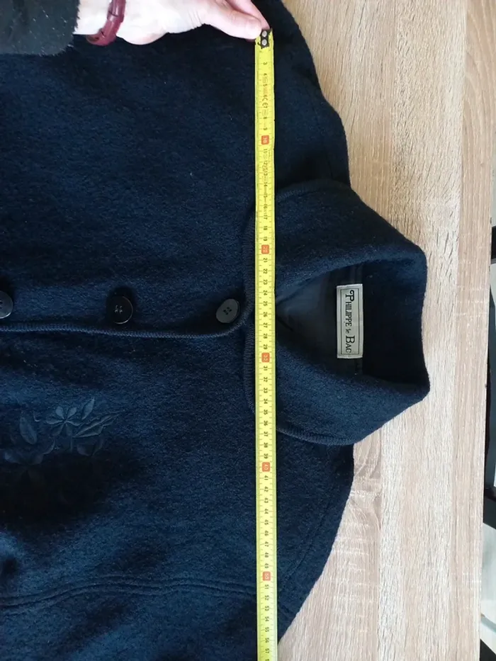 Veste en laine noir femme T44 - photo numéro 14