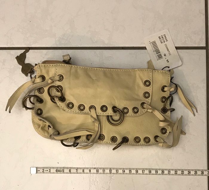 Pochette cuir beige lollipops - photo numéro 3