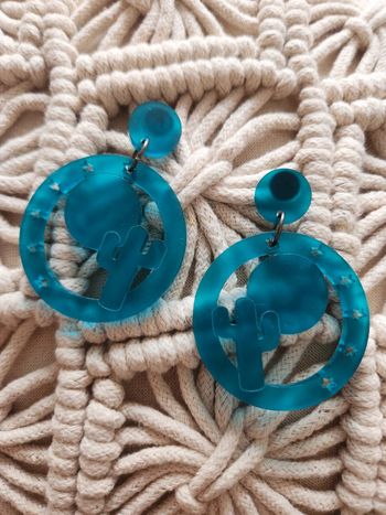 Boucle d'oreilles reverefolie cactus