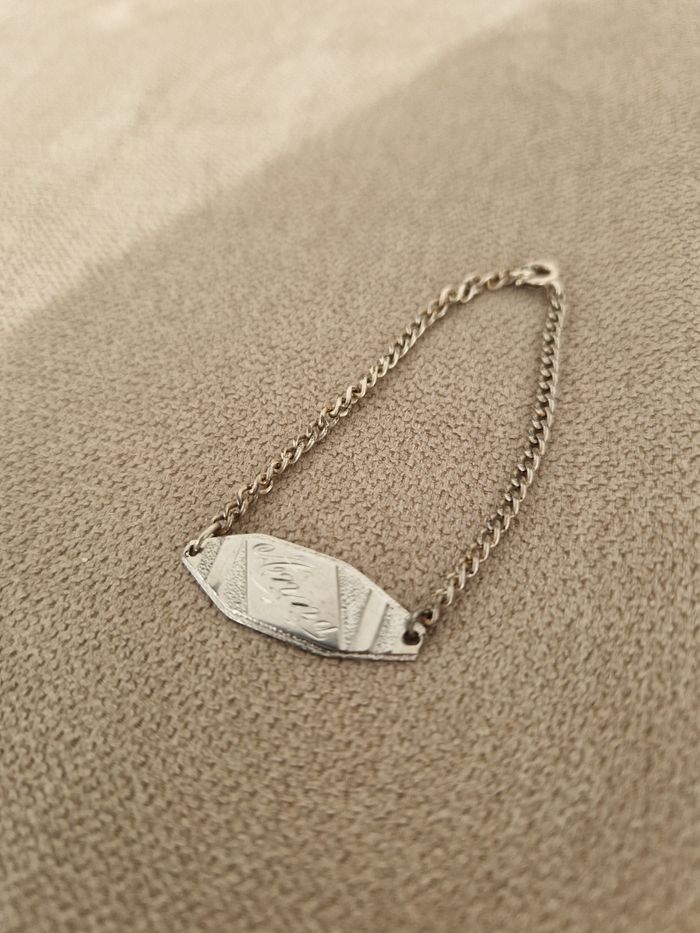 Bracelet naussance argenté prénom Anna - photo numéro 8