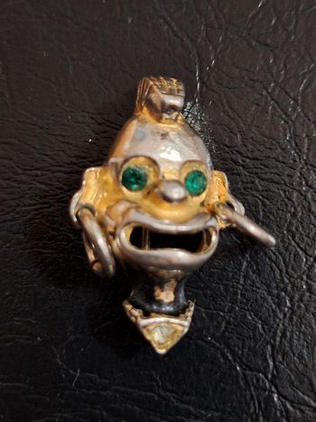 🌟 Broche originale en métal bicolore 🌟