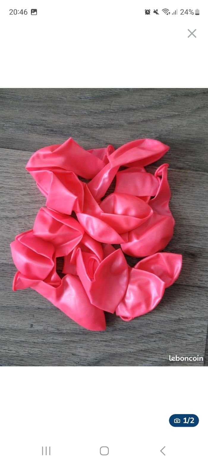 Lot de 16 ballons gonflable rose🎈