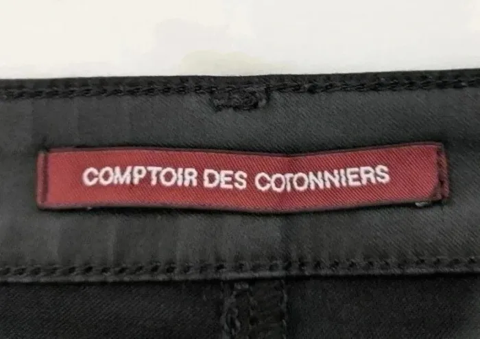Jupe noire en coton - Comptoir des cotonniers - taille 38 - photo numéro 4