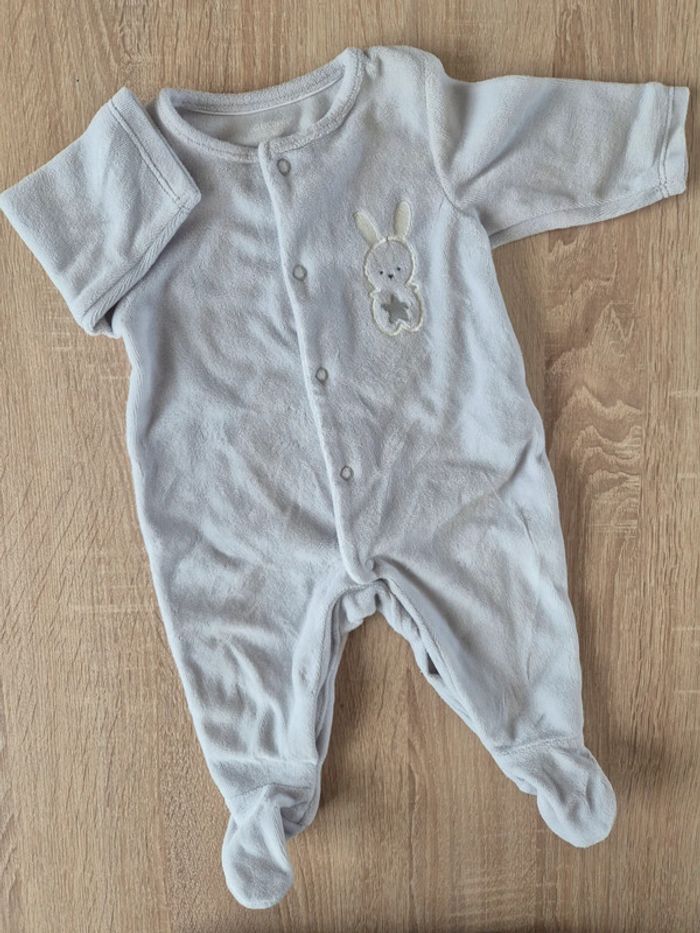 Pyjama velours lapins 3mois