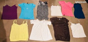 Lot 20 hauts pour femme taille S/M