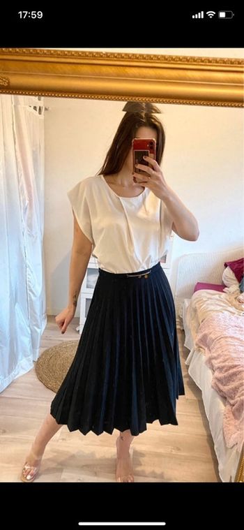 Blouse blanc bouffant