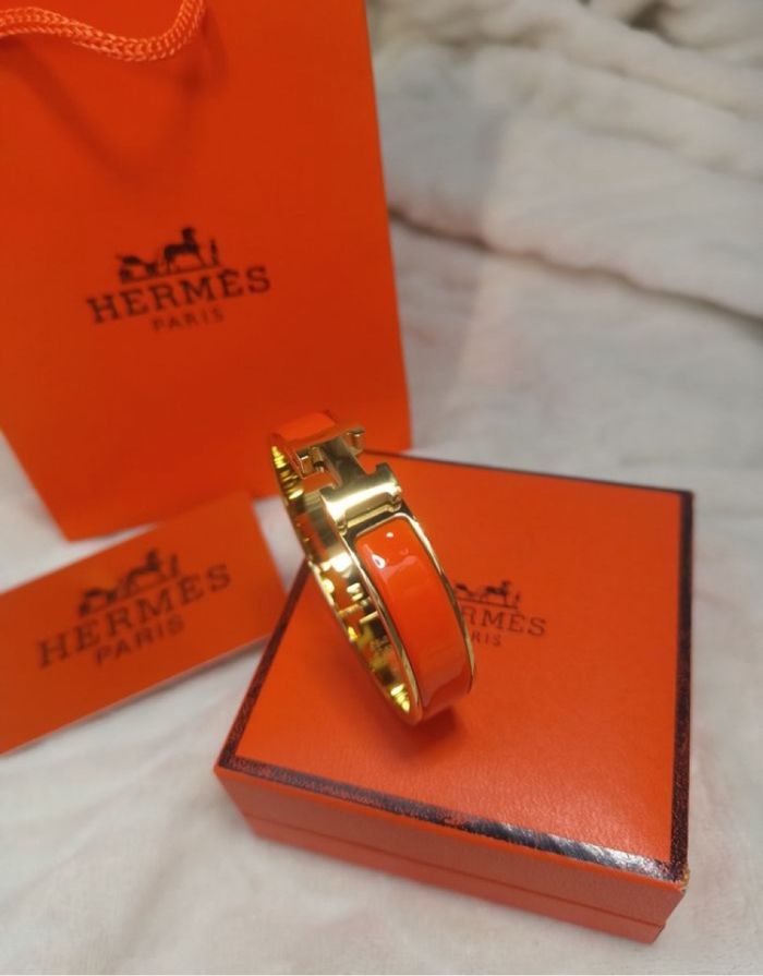Bracelet Hermès clic H orange - photo numéro 9